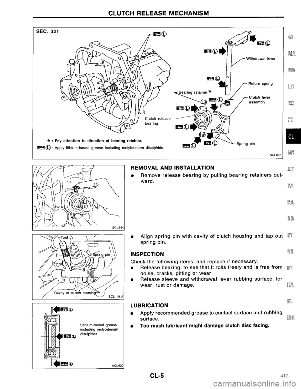 NISSAN PRIMERA 1996  Service Repair Manual 412 