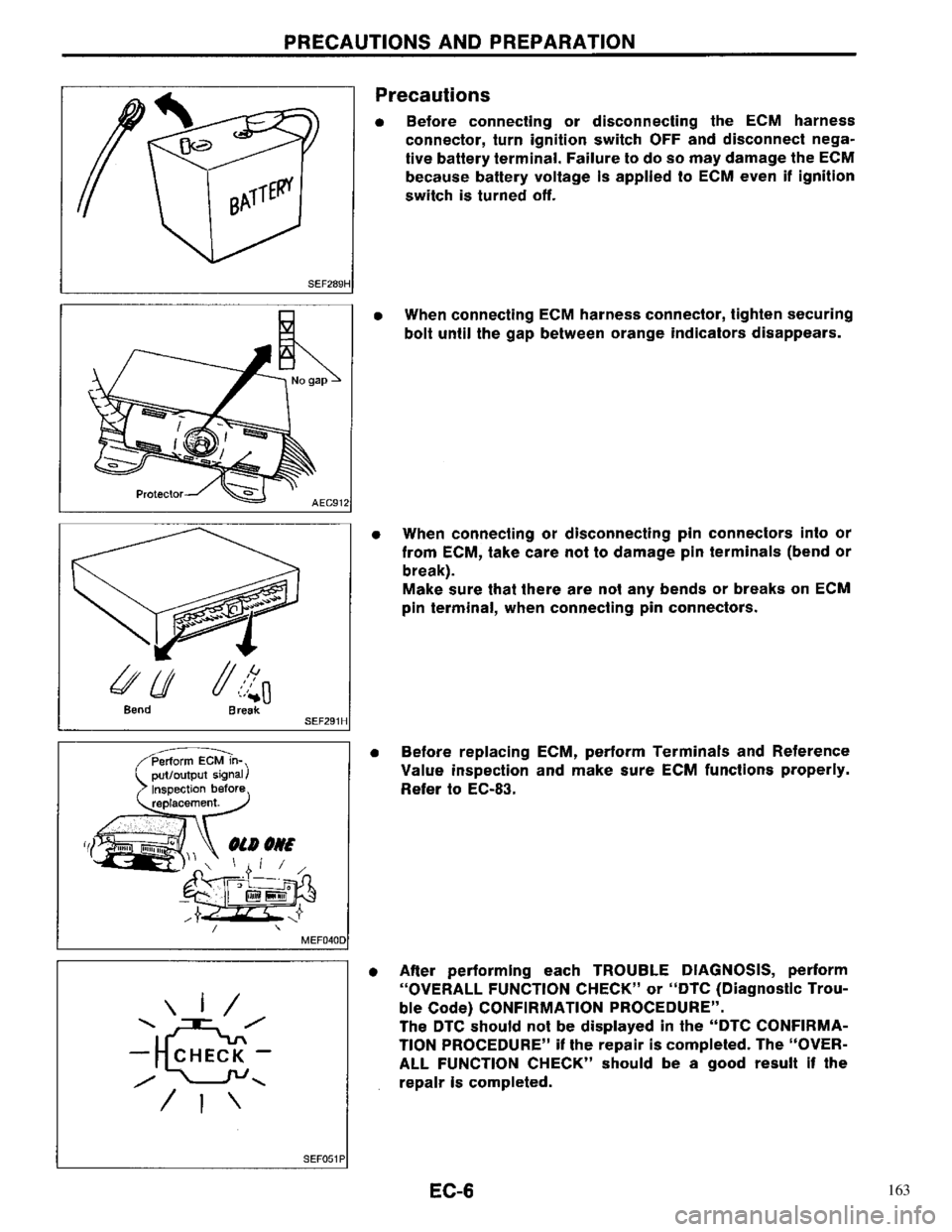NISSAN PRIMERA 1996  Service Repair Manual 163 