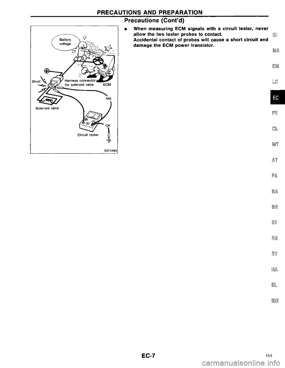 NISSAN PRIMERA 1996  Service Repair Manual 164 