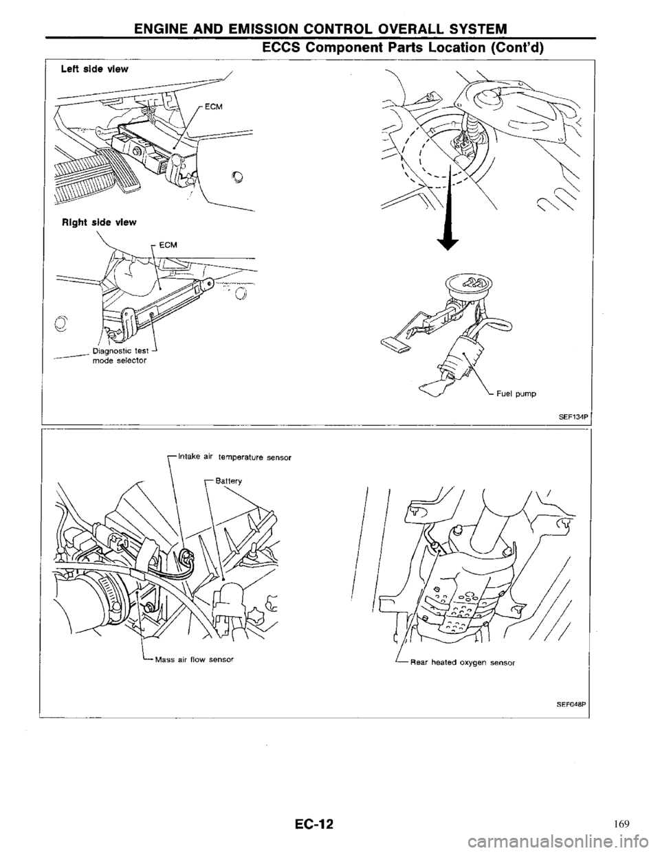 NISSAN PRIMERA 1996  Service Repair Manual 169 