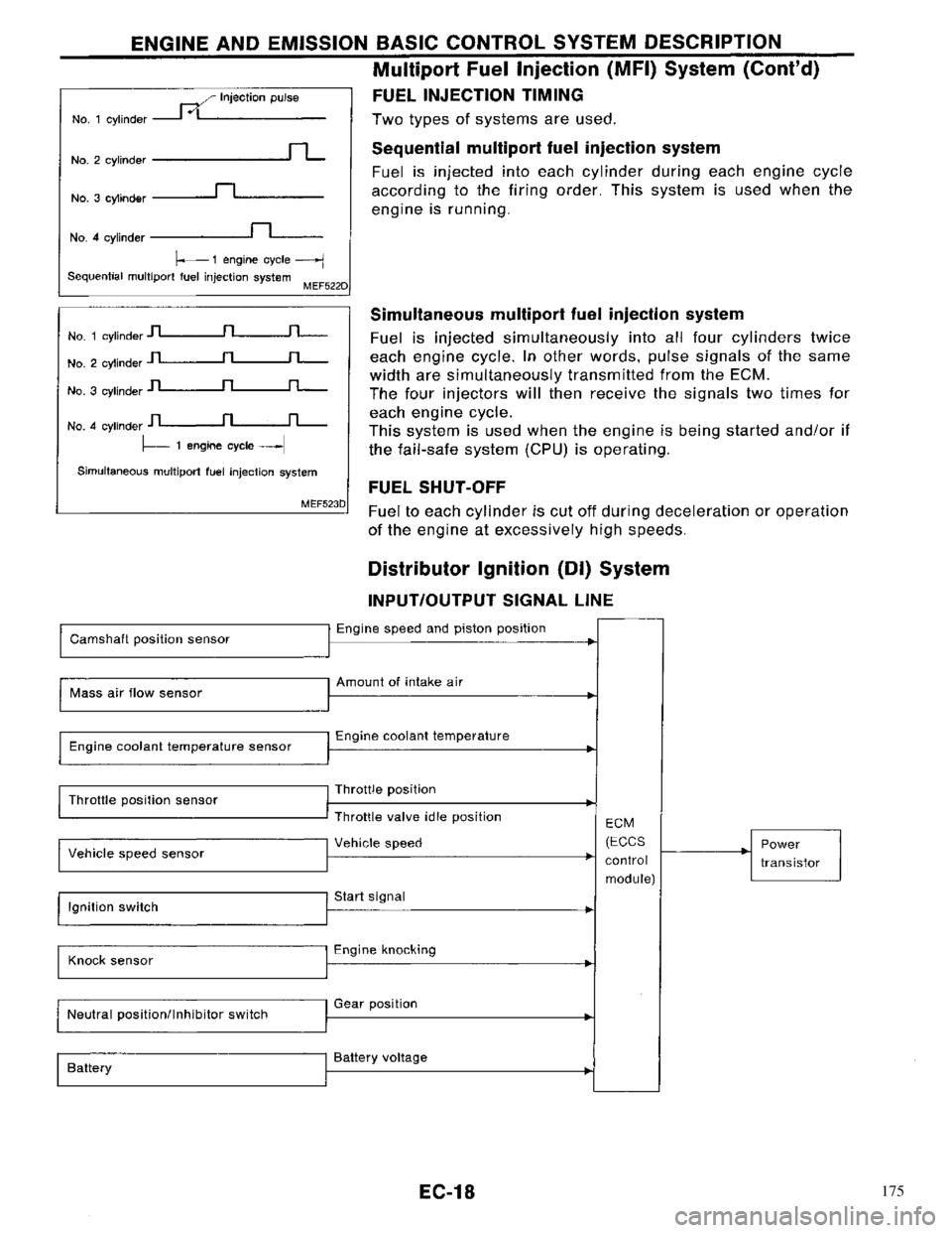 NISSAN PRIMERA 1996  Service Repair Manual 175 