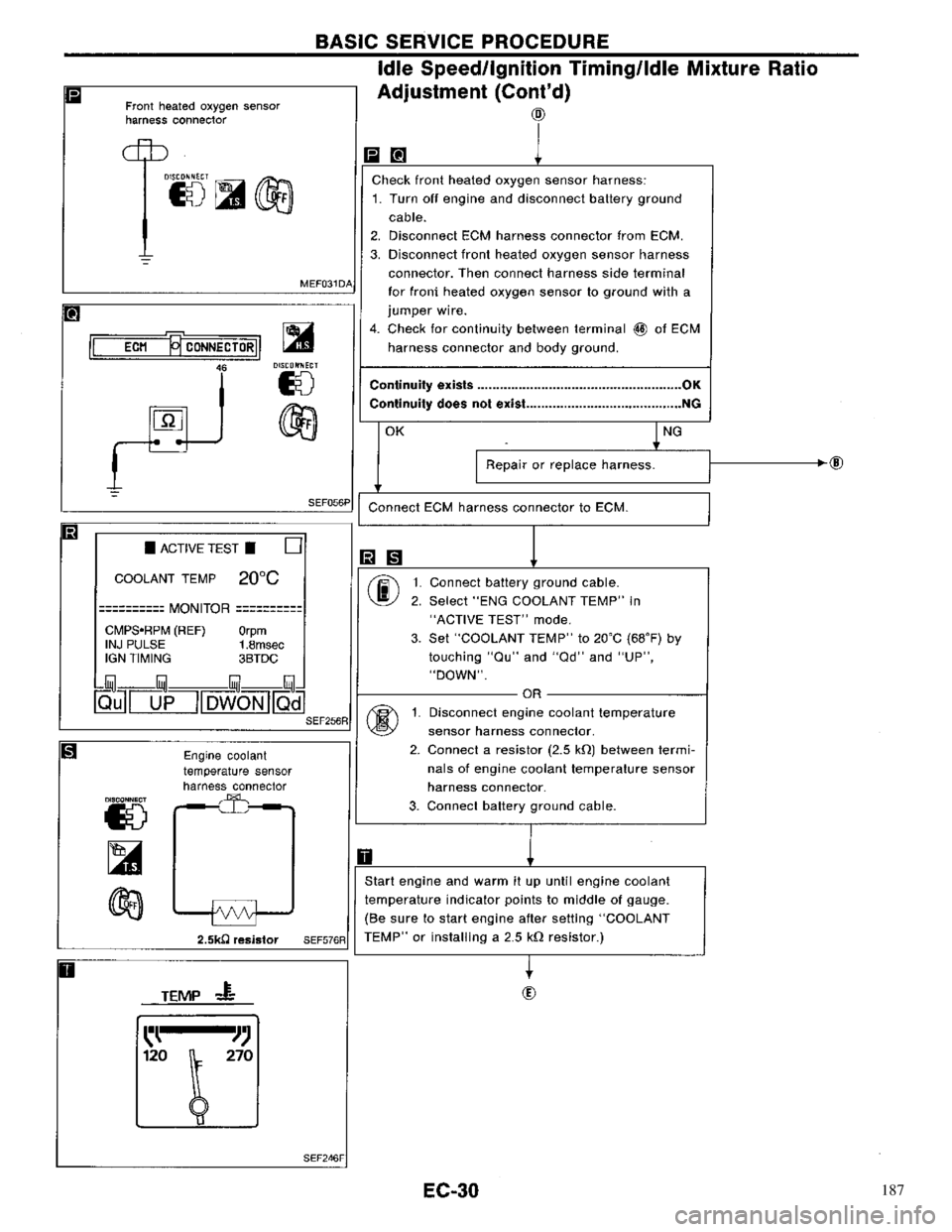 NISSAN PRIMERA 1996  Service Repair Manual 187 