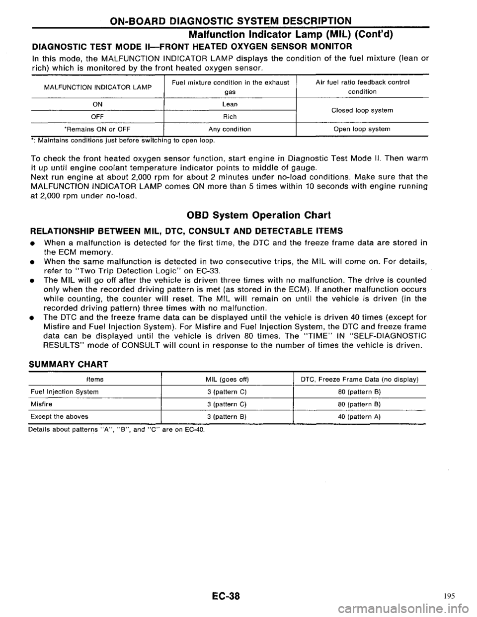 NISSAN PRIMERA 1996  Service Repair Manual 195 