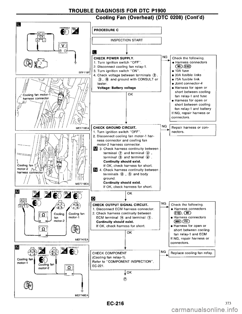 NISSAN PRIMERA 1996  Service Repair Manual 373 