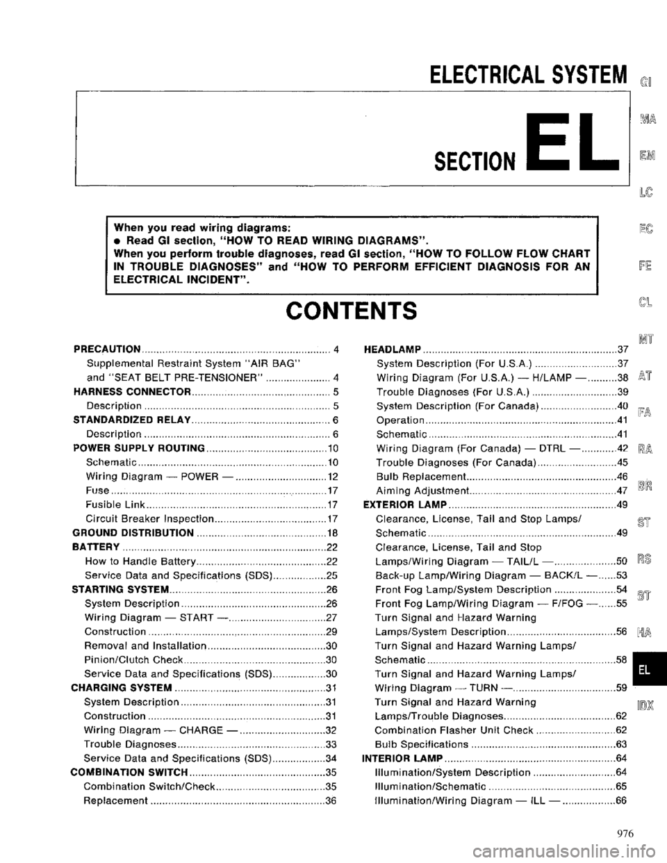 NISSAN PRIMERA 1996  Service Repair Manual 976 
