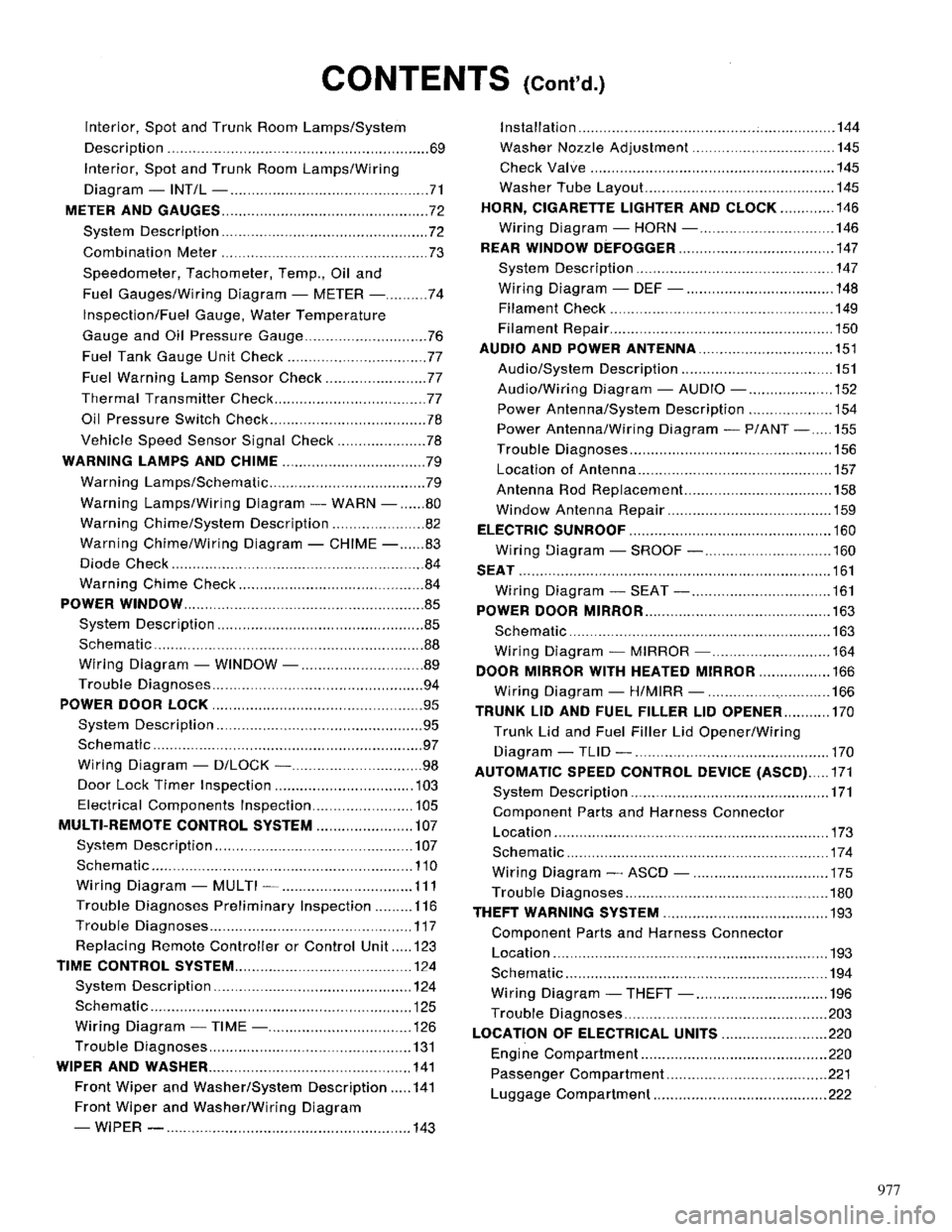 NISSAN PRIMERA 1996  Service Repair Manual 977 