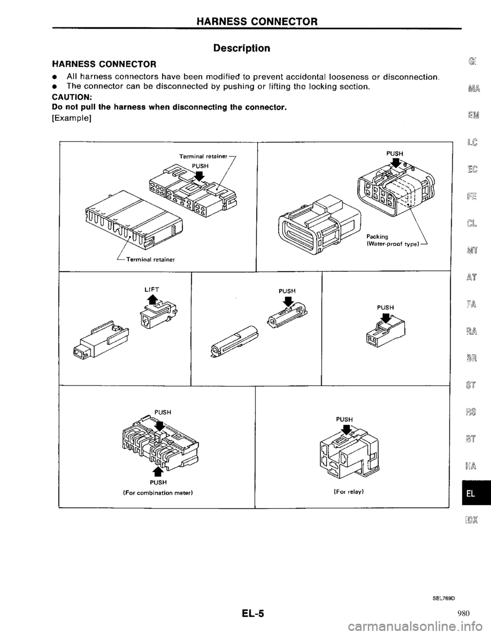 NISSAN PRIMERA 1996  Service Repair Manual 980 
