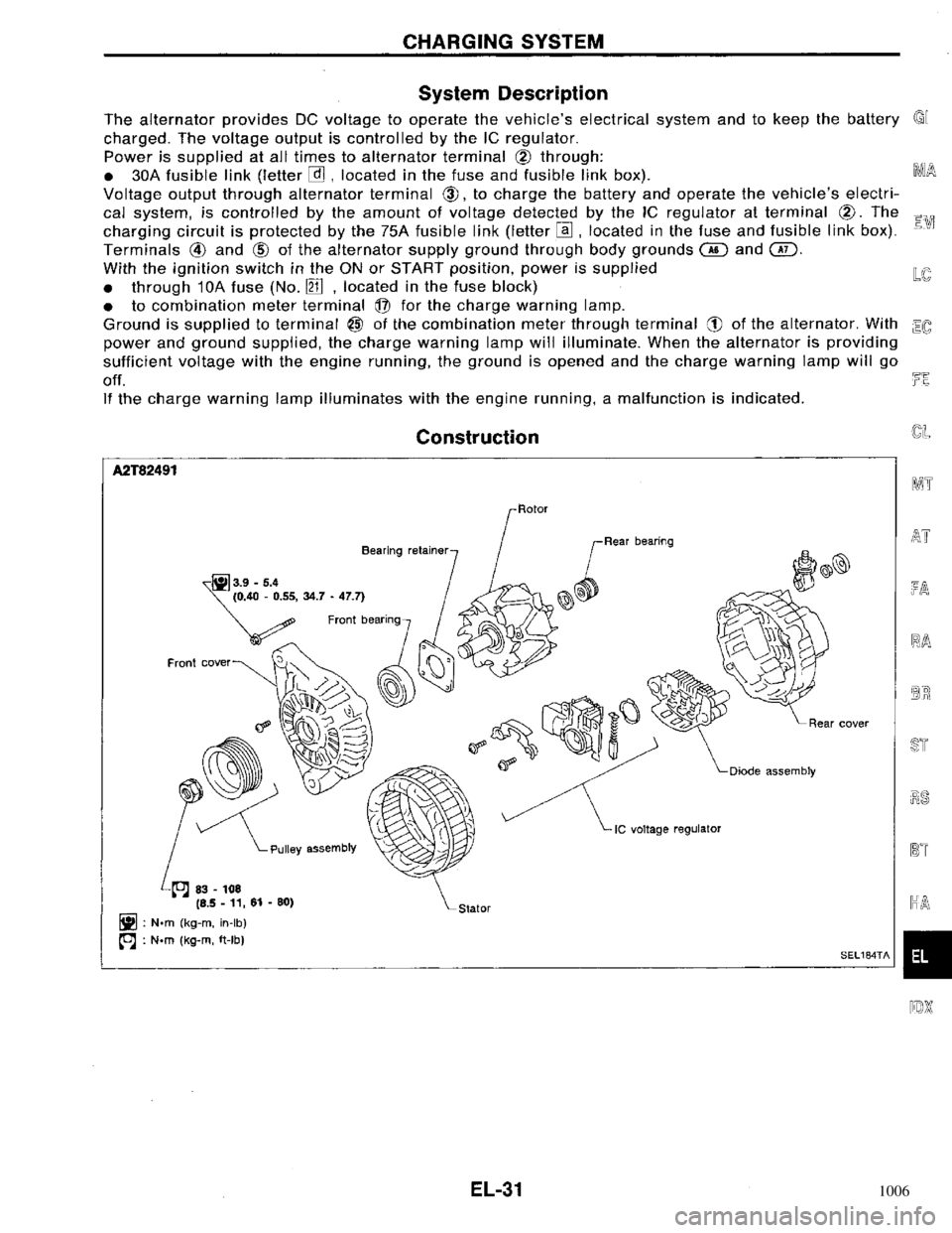 NISSAN PRIMERA 1996  Service Repair Manual 1006 