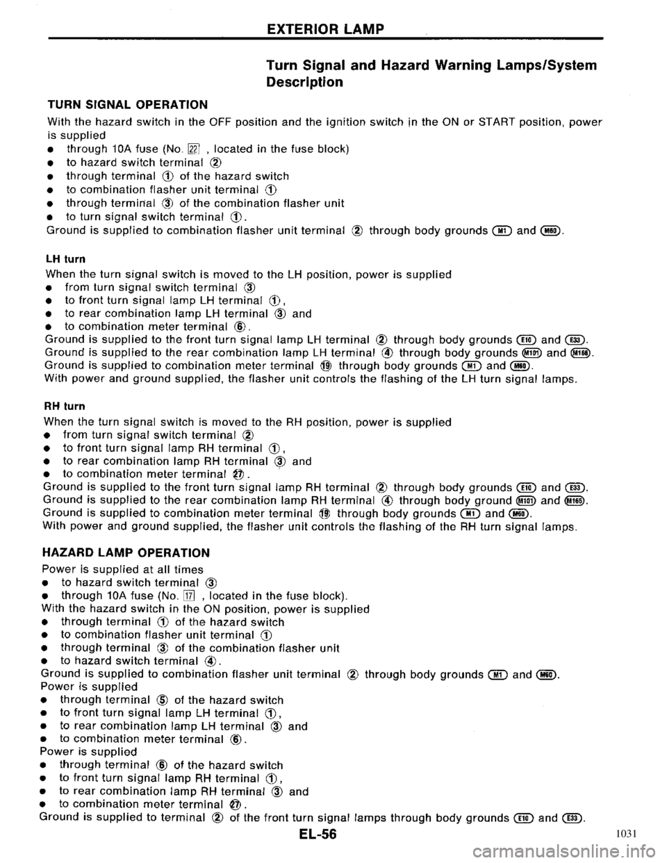 NISSAN PRIMERA 1996  Service Repair Manual 1031 