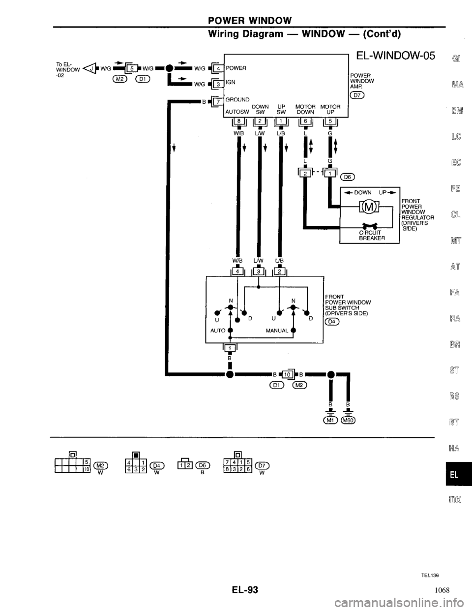 NISSAN PRIMERA 1996  Service Repair Manual 1068 