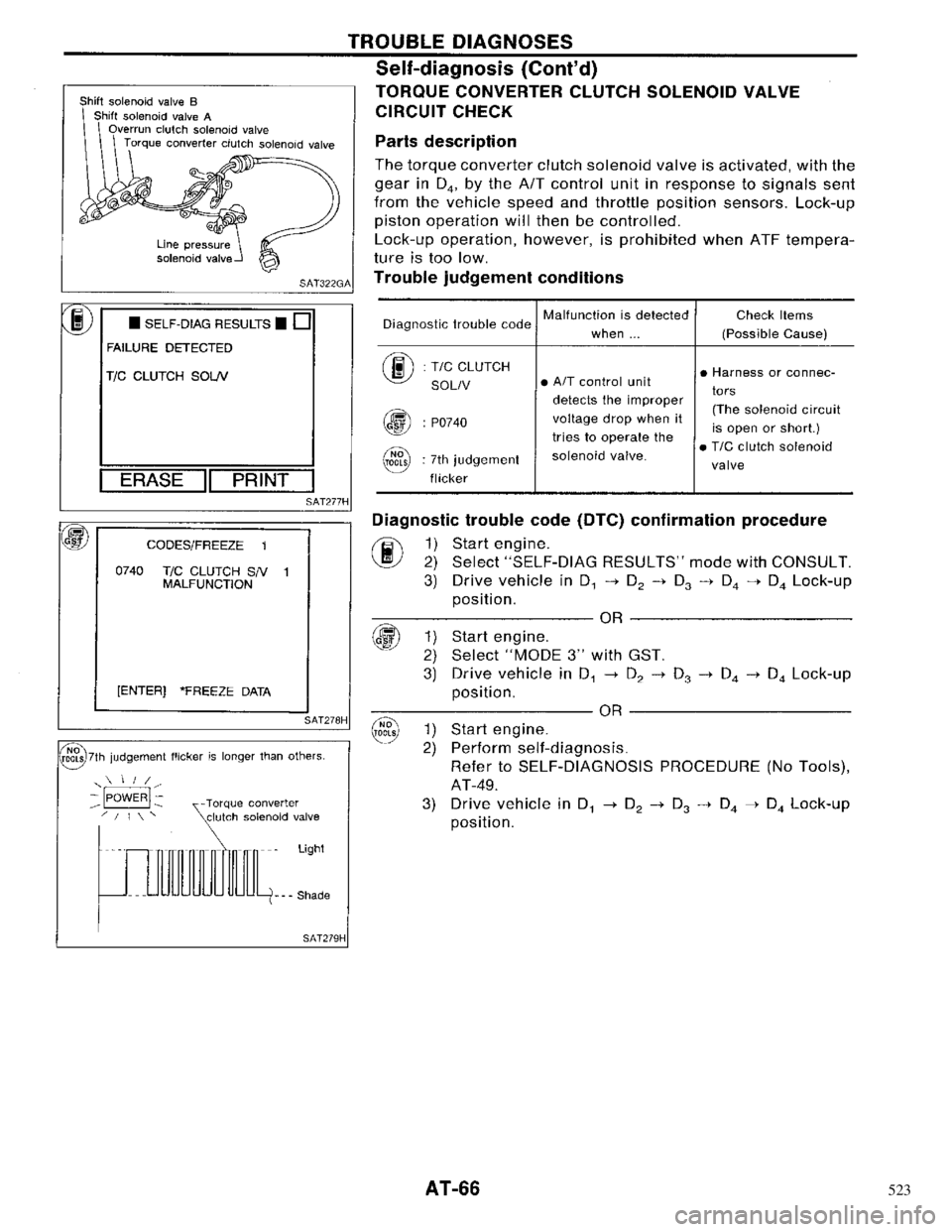NISSAN PRIMERA 1996  Service Repair Manual 523 