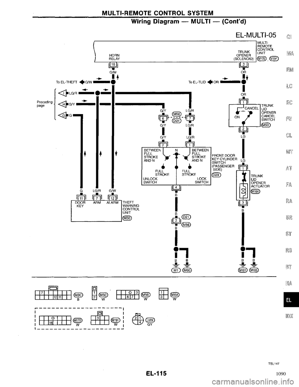 NISSAN PRIMERA 1996  Service Repair Manual 1090 