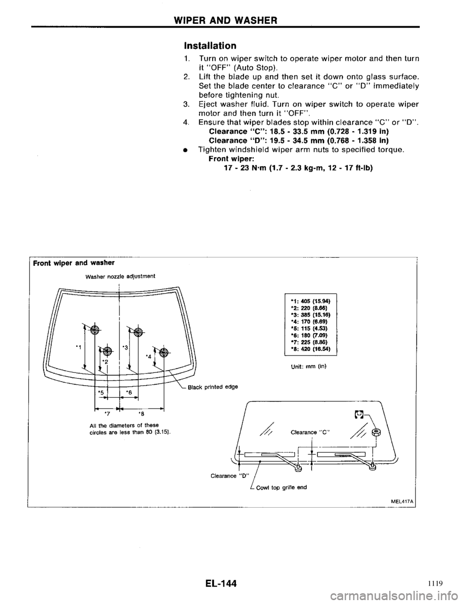 NISSAN PRIMERA 1996  Service Repair Manual 1119 
