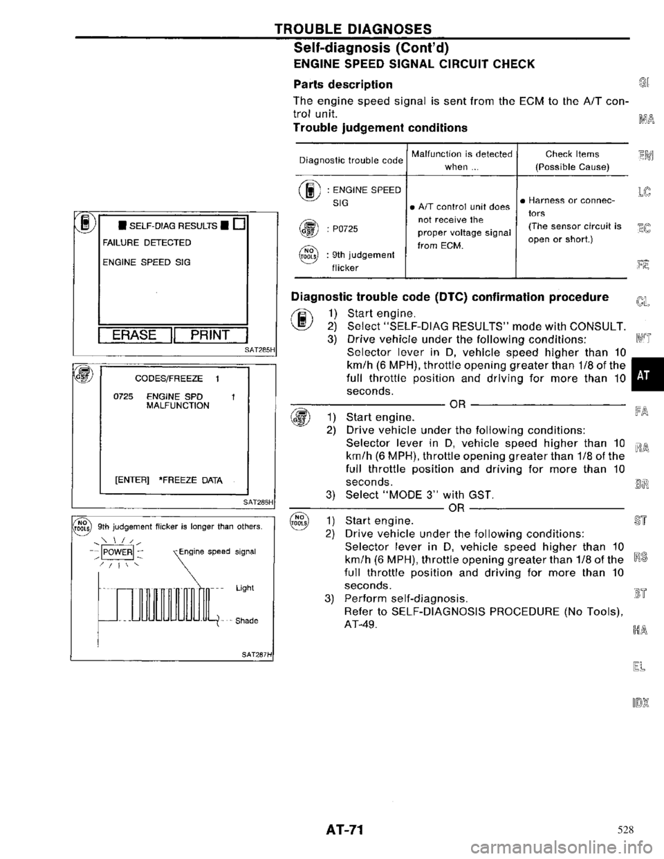 NISSAN PRIMERA 1996  Service Repair Manual 528 