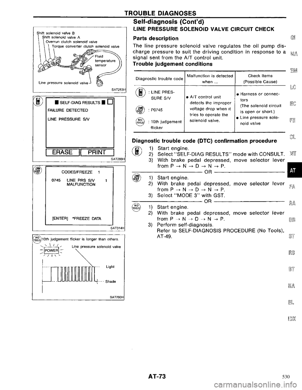 NISSAN PRIMERA 1996  Service Repair Manual 530 