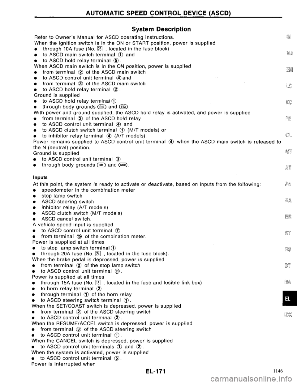 NISSAN PRIMERA 1996  Service Repair Manual 1146 