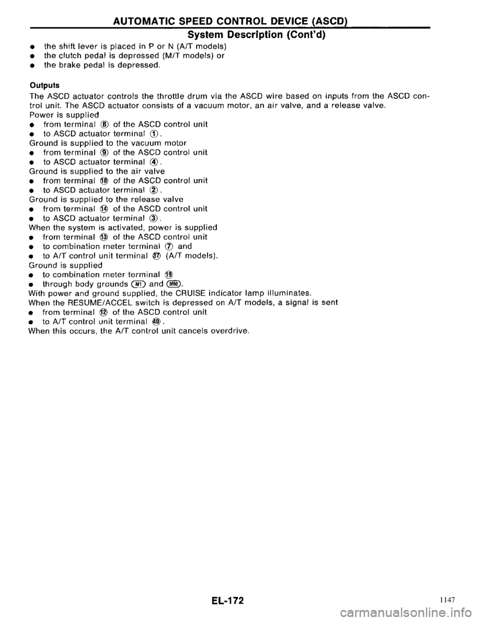 NISSAN PRIMERA 1996  Service Repair Manual 1147 