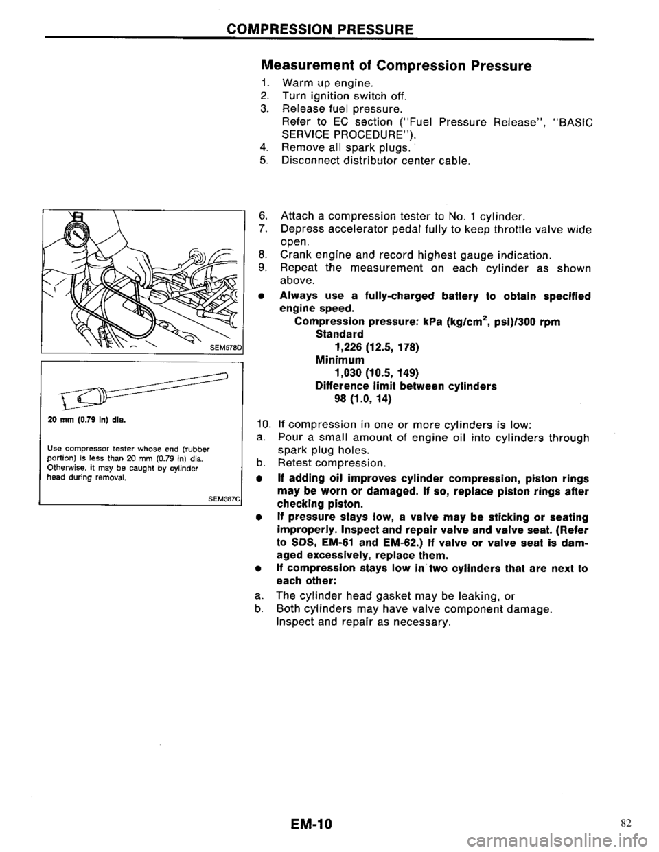 NISSAN PRIMERA 1996  Service Repair Manual 82 