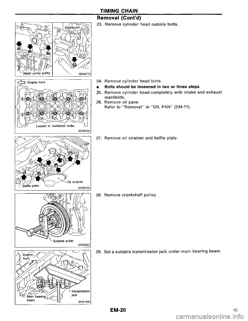 NISSAN PRIMERA 1996  Service Repair Manual 92 