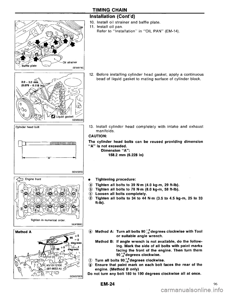 NISSAN PRIMERA 1996  Service Repair Manual 96 