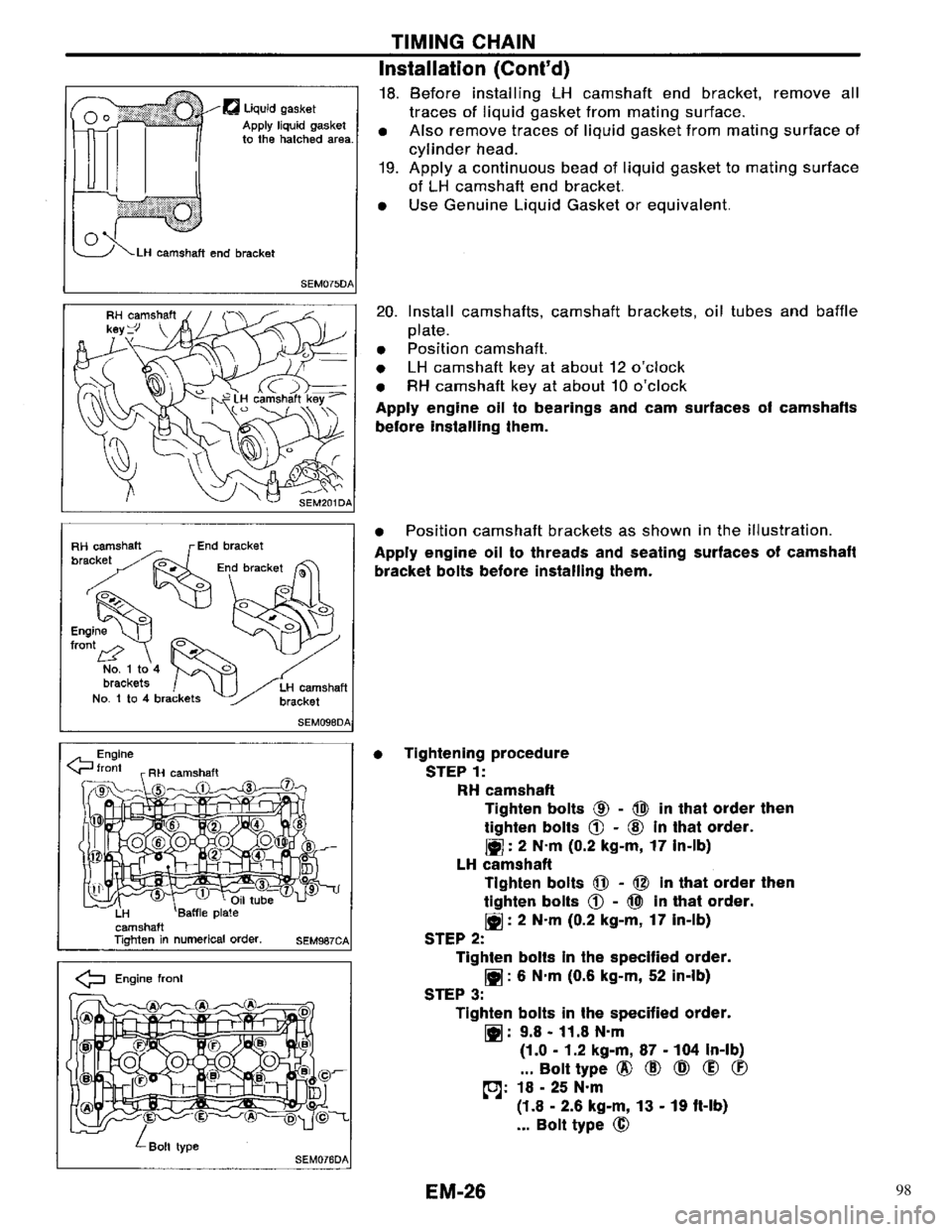 NISSAN PRIMERA 1996  Service Repair Manual 98 