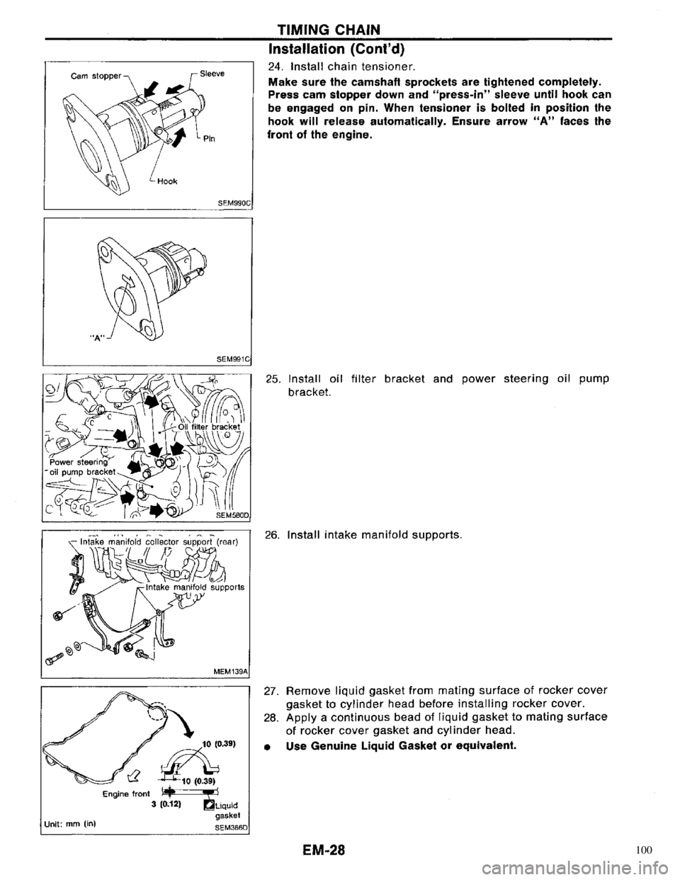 NISSAN PRIMERA 1996  Service Repair Manual 100 