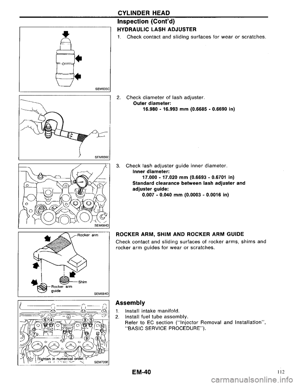 NISSAN PRIMERA 1996  Service Repair Manual 112 