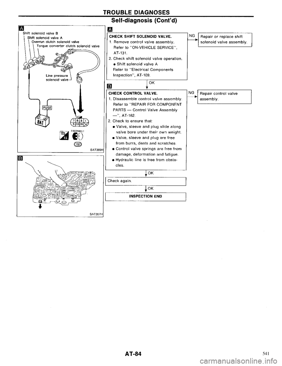 NISSAN PRIMERA 1996  Service Repair Manual 541 