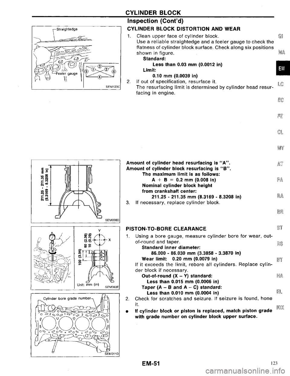 NISSAN PRIMERA 1996  Service Repair Manual 123 