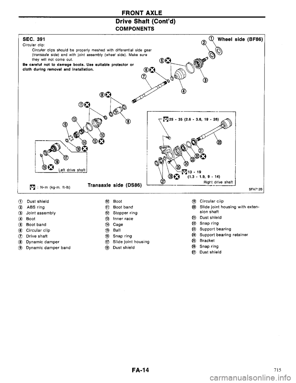 NISSAN PRIMERA 1996  Service Repair Manual 715 