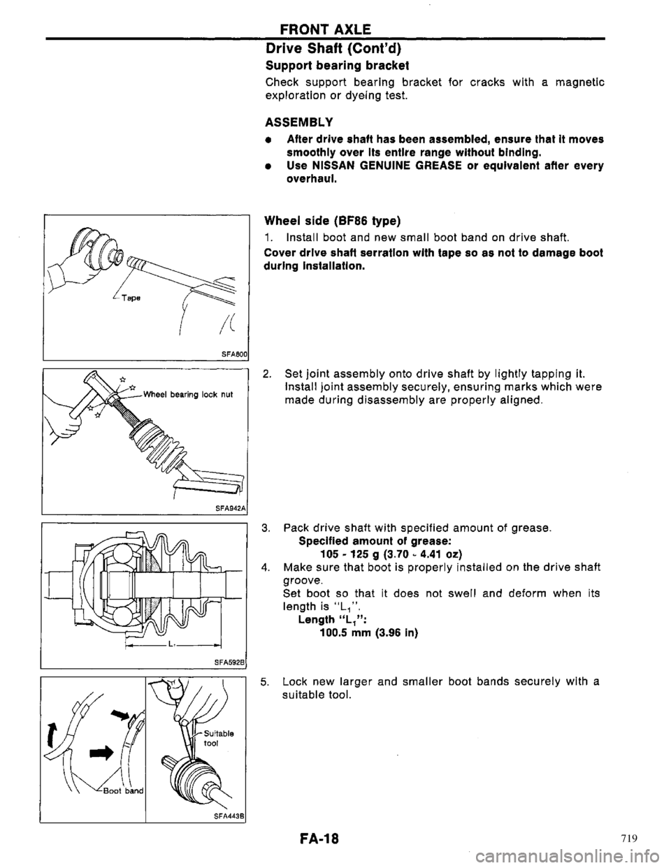 NISSAN PRIMERA 1996  Service Repair Manual 719 