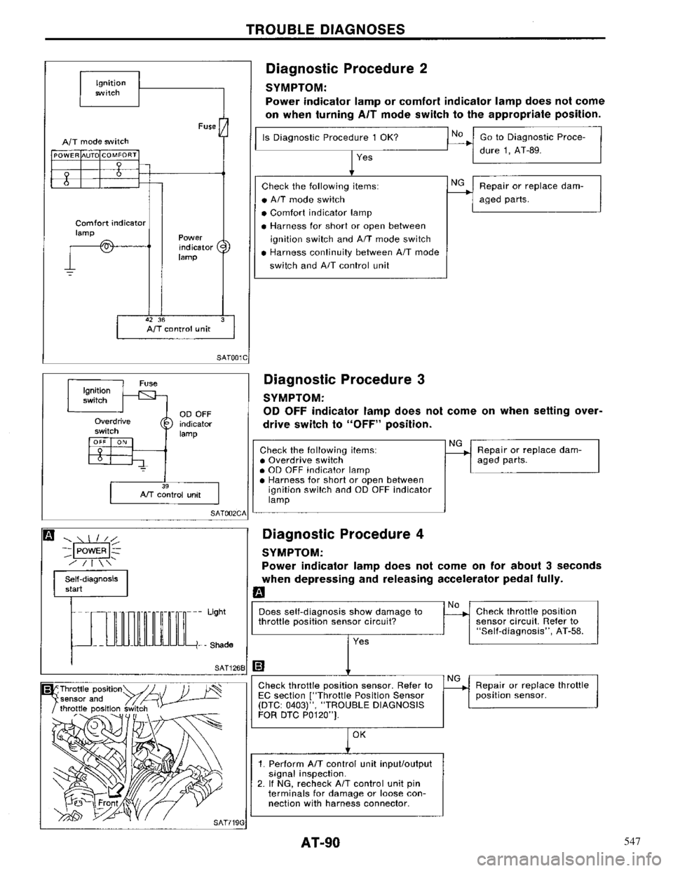 NISSAN PRIMERA 1996  Service Repair Manual 547 
