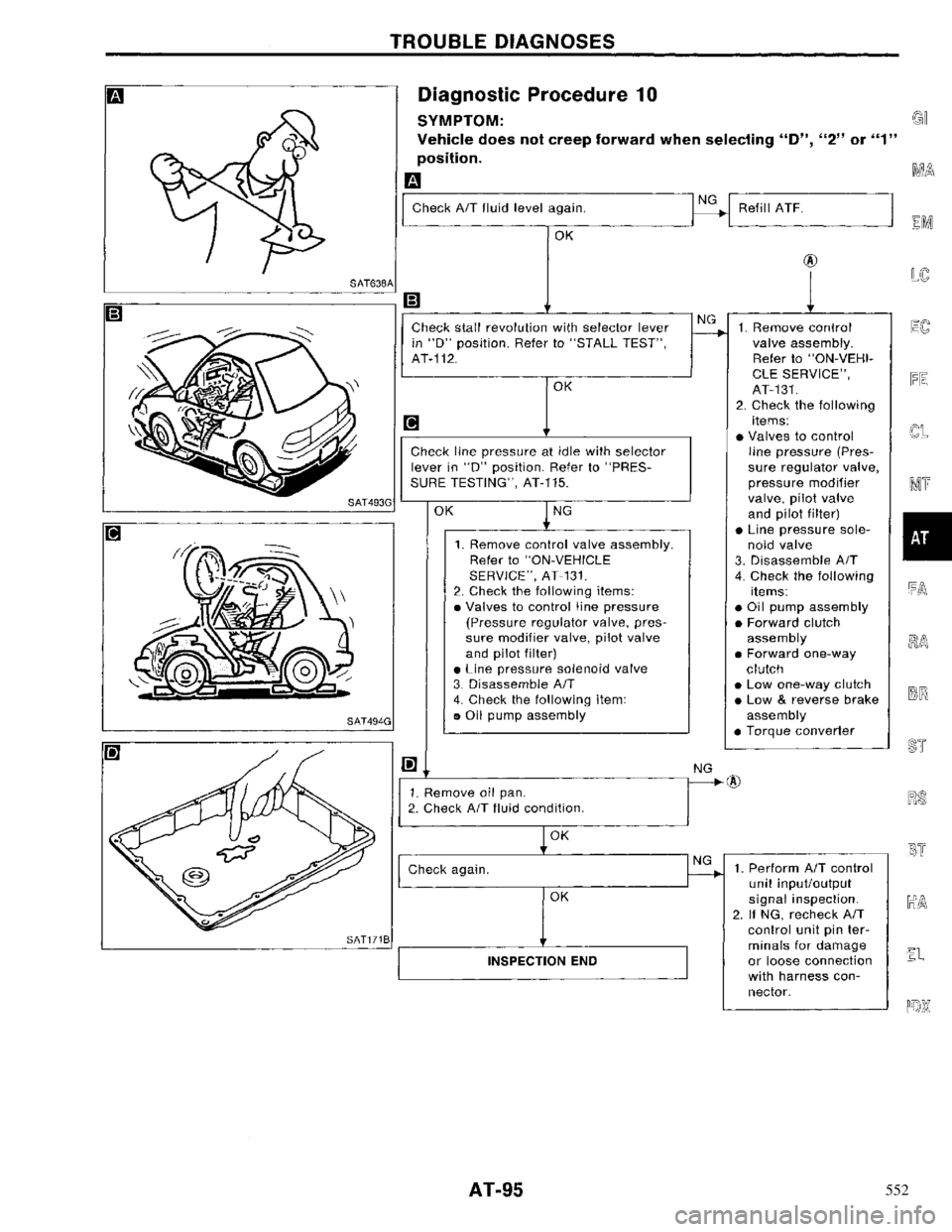 NISSAN PRIMERA 1996  Service Repair Manual 552 