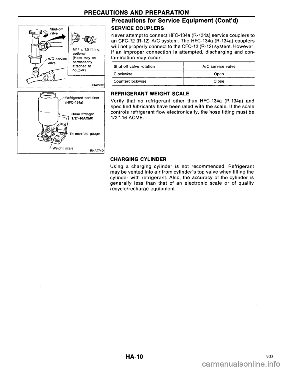 NISSAN PRIMERA 1996  Service Repair Manual 903 