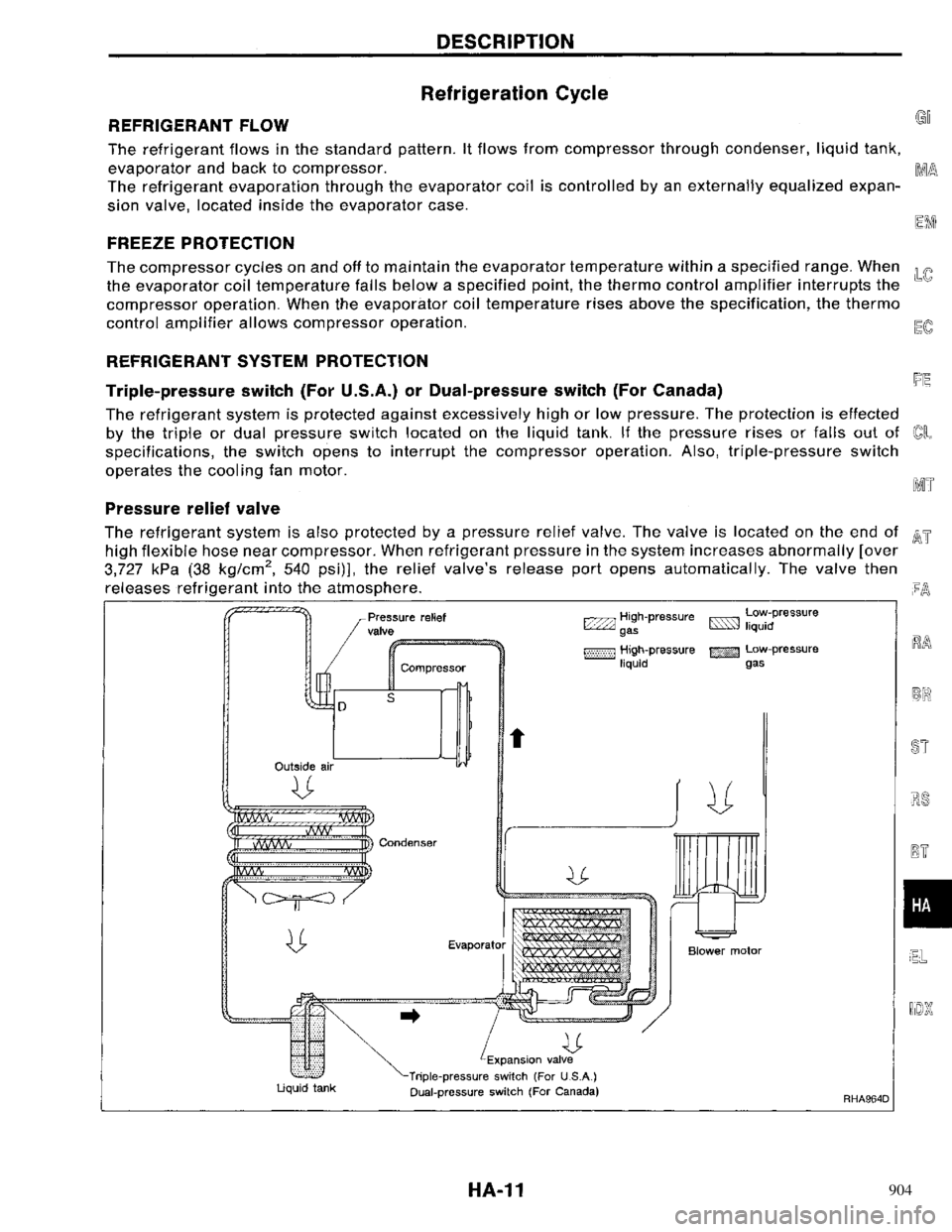 NISSAN PRIMERA 1996  Service Repair Manual 904 