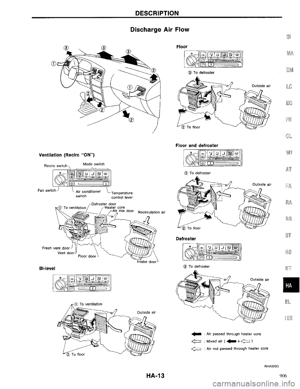 NISSAN PRIMERA 1996  Service Repair Manual 906 