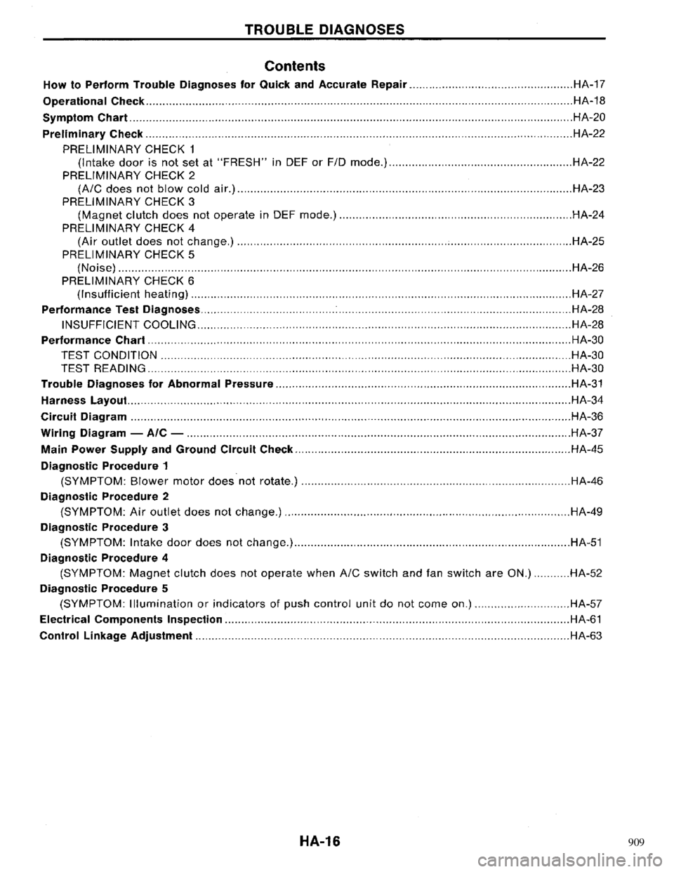 NISSAN PRIMERA 1996  Service Repair Manual 909 