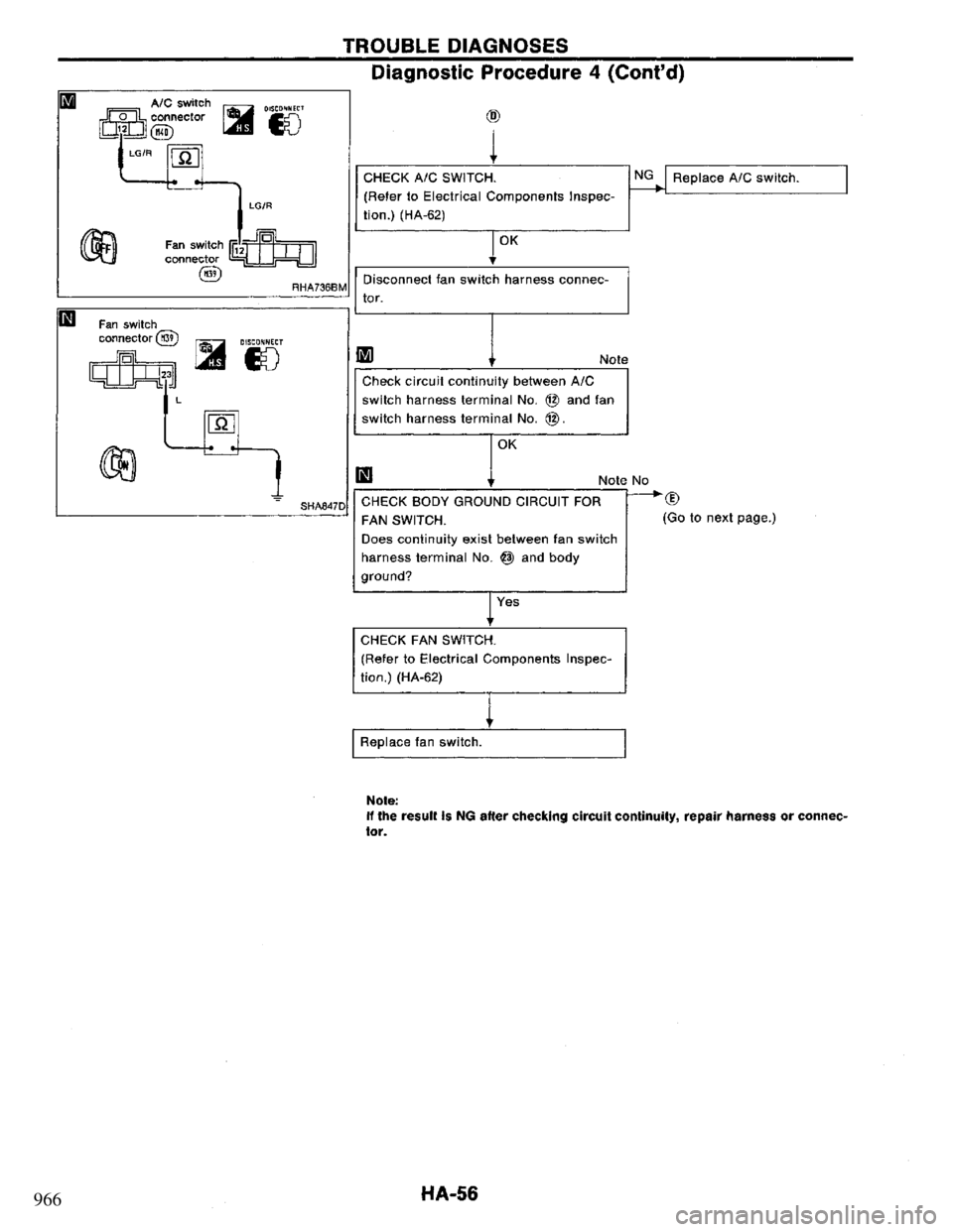 NISSAN PRIMERA 1995  Service Repair Manual 966 