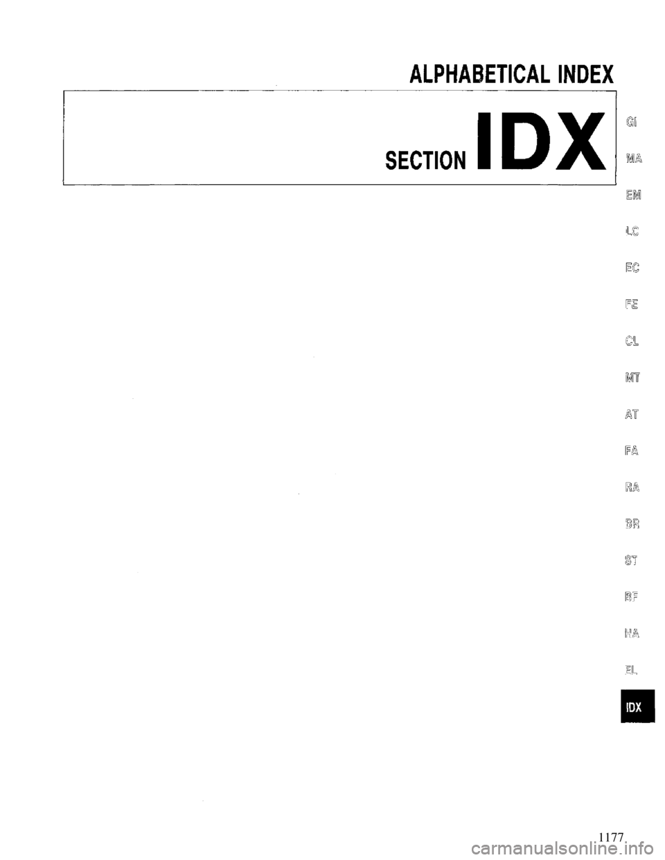 NISSAN PRIMERA 1995  Service Repair Manual 1177 