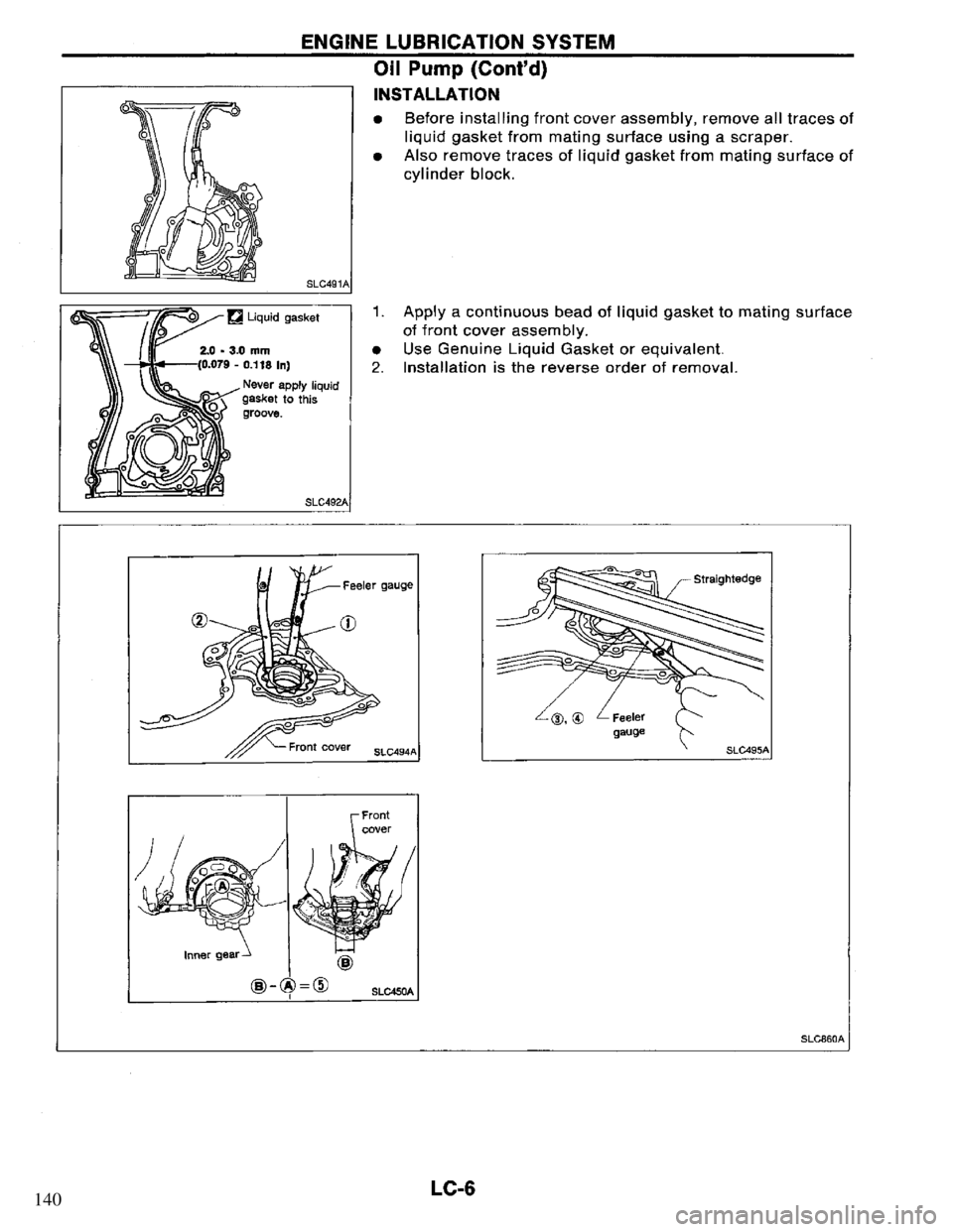 NISSAN PRIMERA 1995  Service Repair Manual 140 
