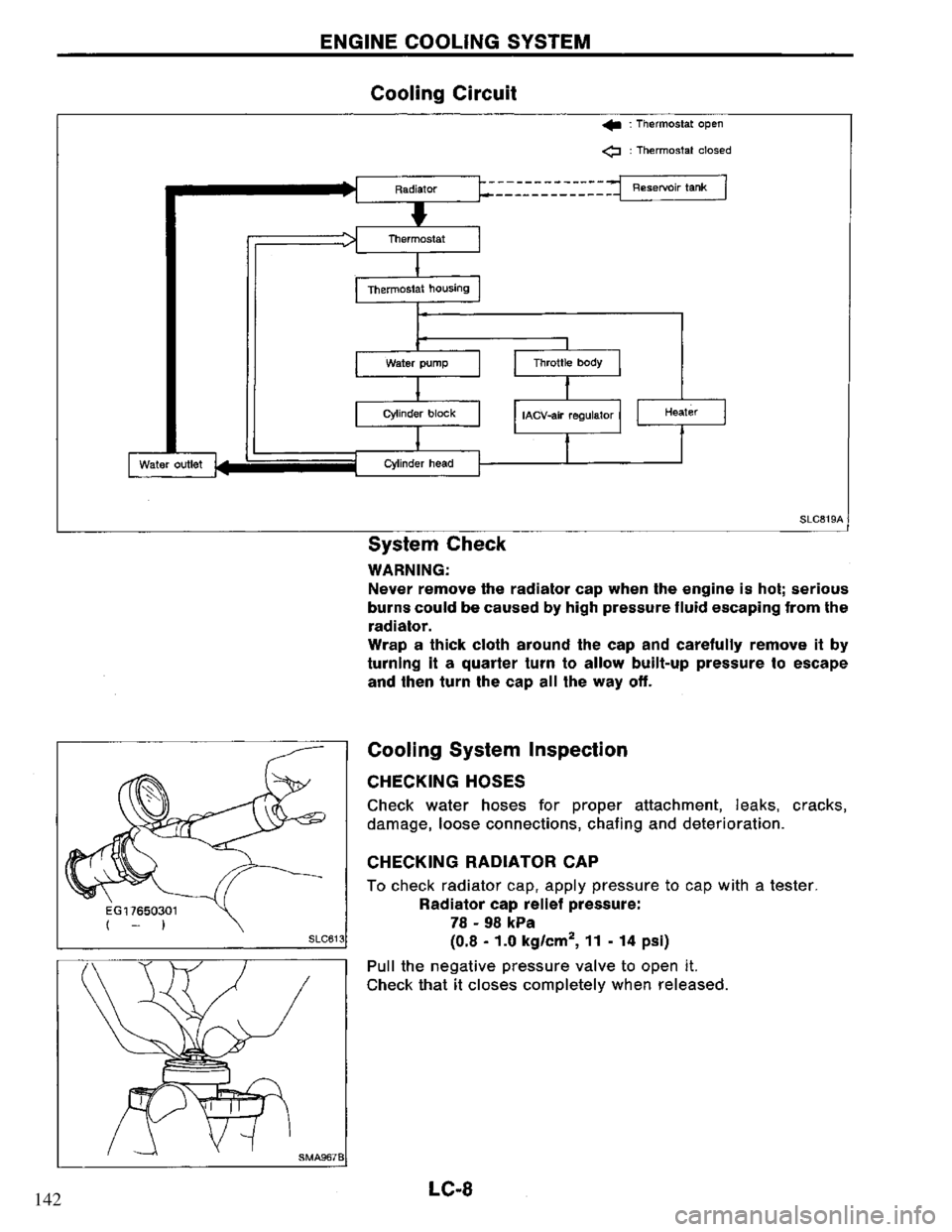 NISSAN PRIMERA 1995  Service Repair Manual 142 