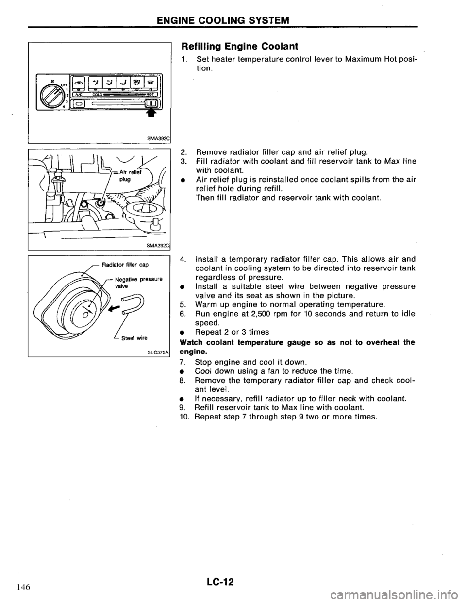 NISSAN PRIMERA 1995  Service Repair Manual 146 