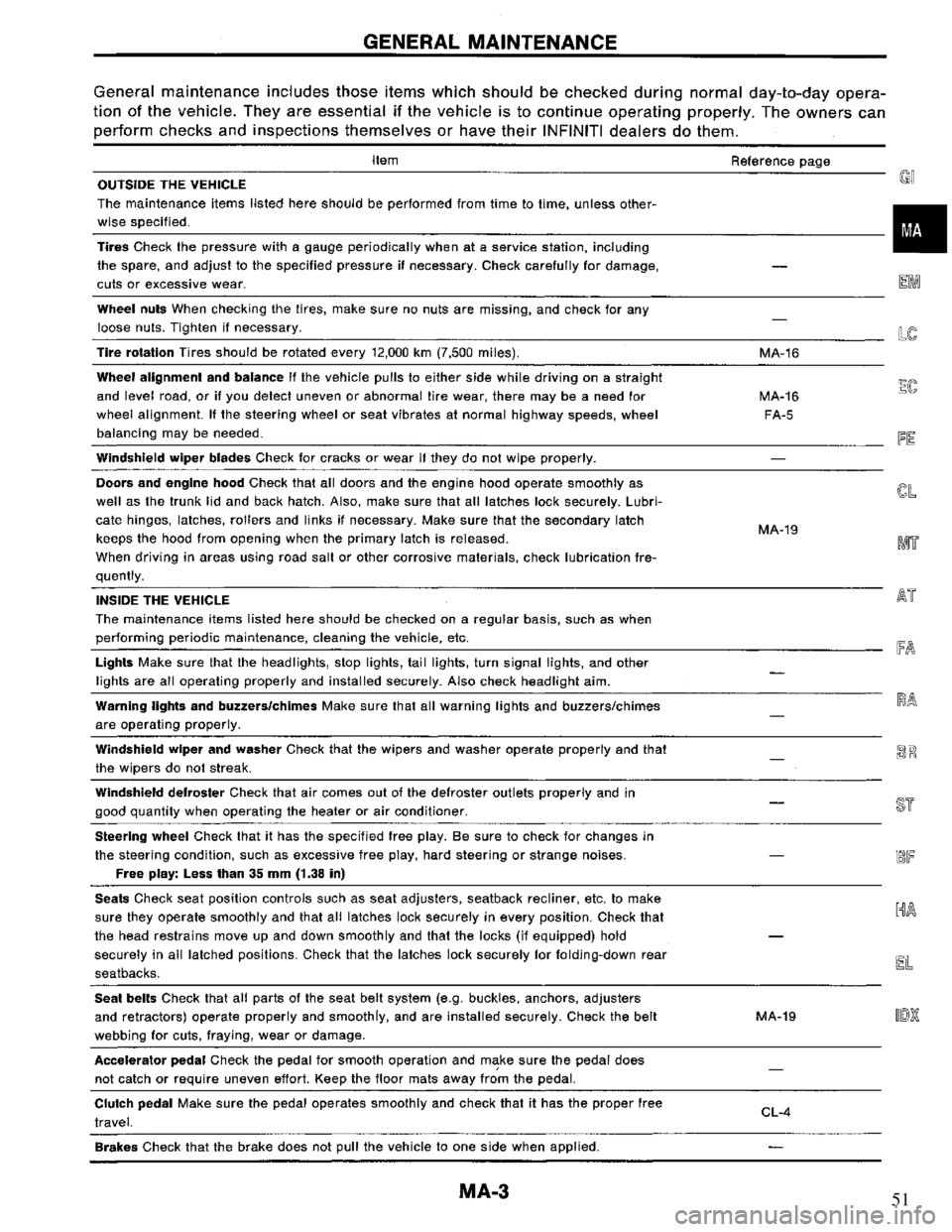 NISSAN PRIMERA 1995  Service Repair Manual 51 