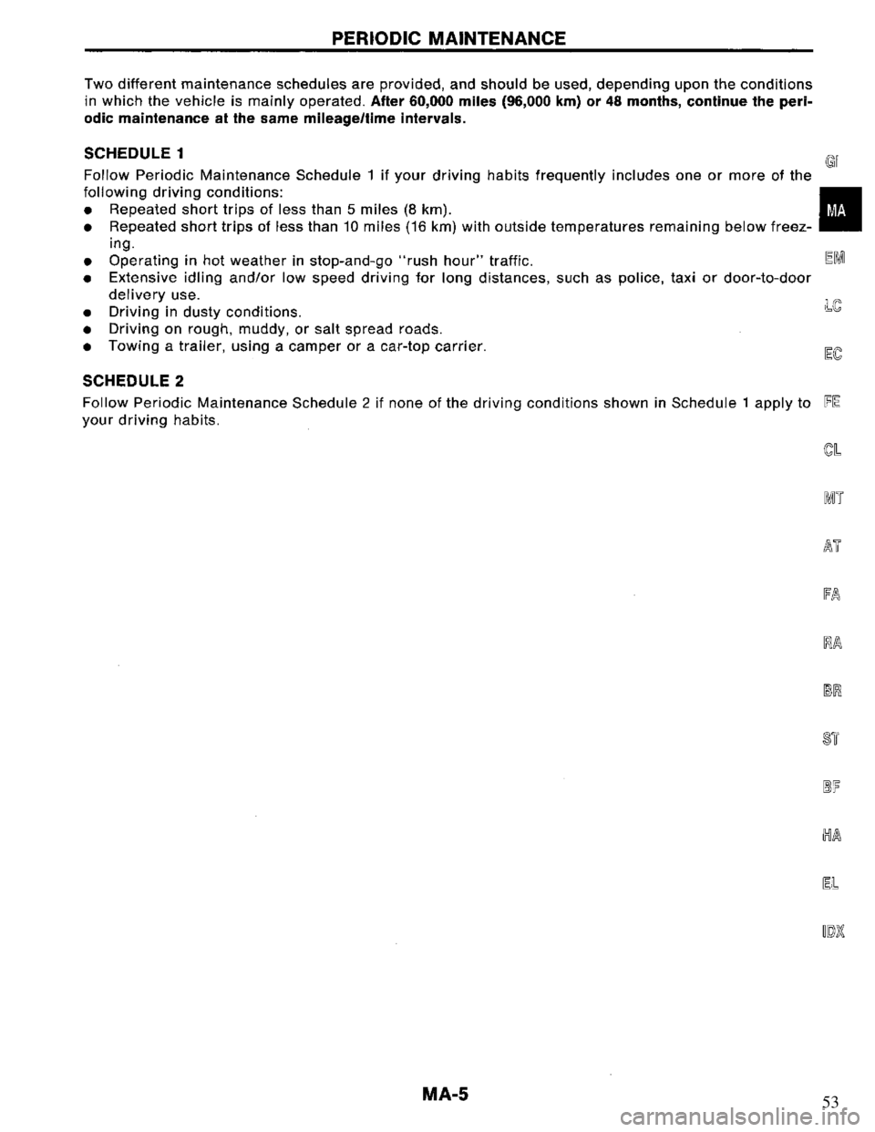 NISSAN PRIMERA 1995  Service Repair Manual 53 