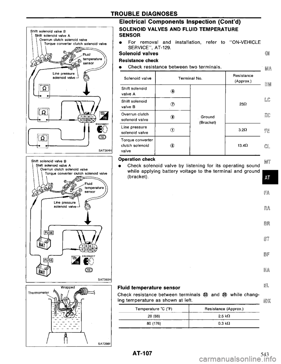 NISSAN PRIMERA 1995  Service Repair Manual 543 