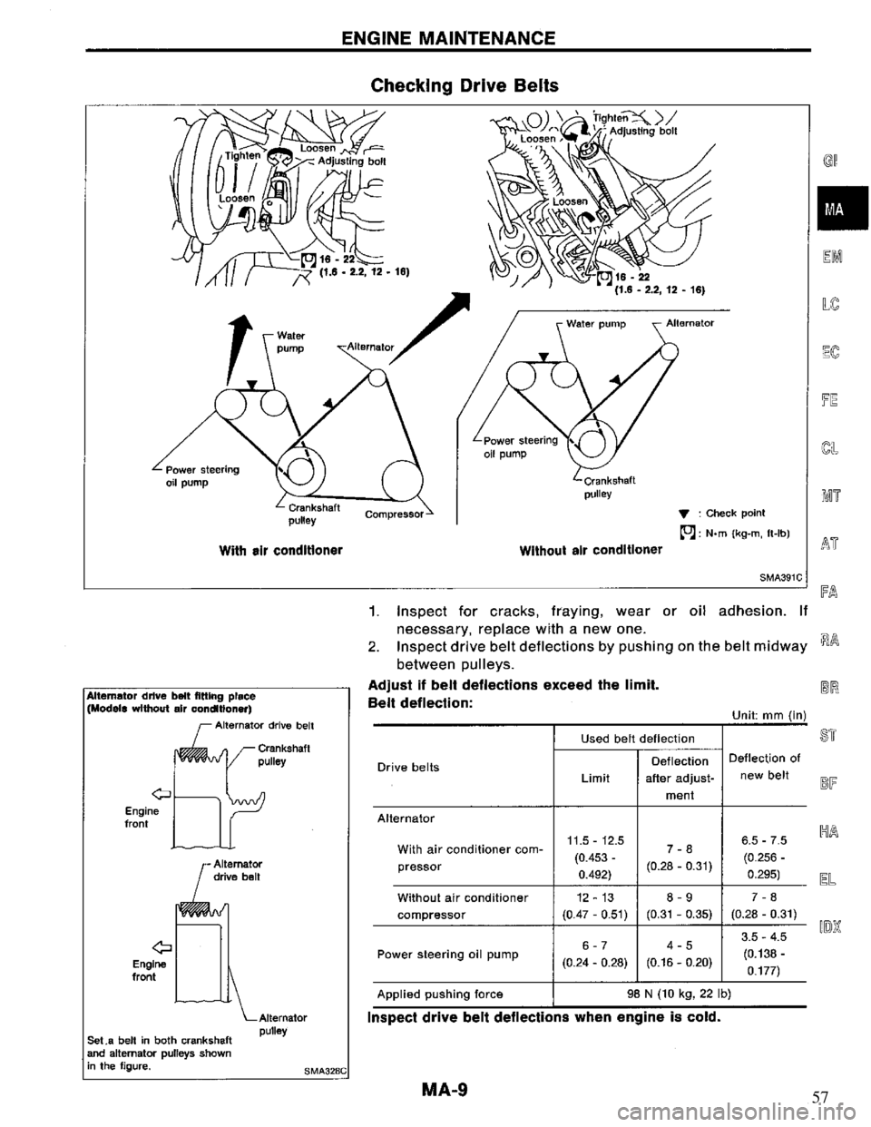 NISSAN PRIMERA 1995  Service Repair Manual 57 