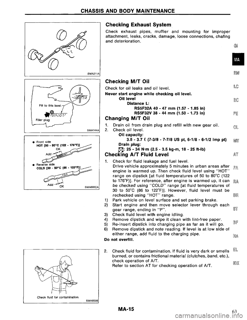 NISSAN PRIMERA 1995  Service Repair Manual 63 