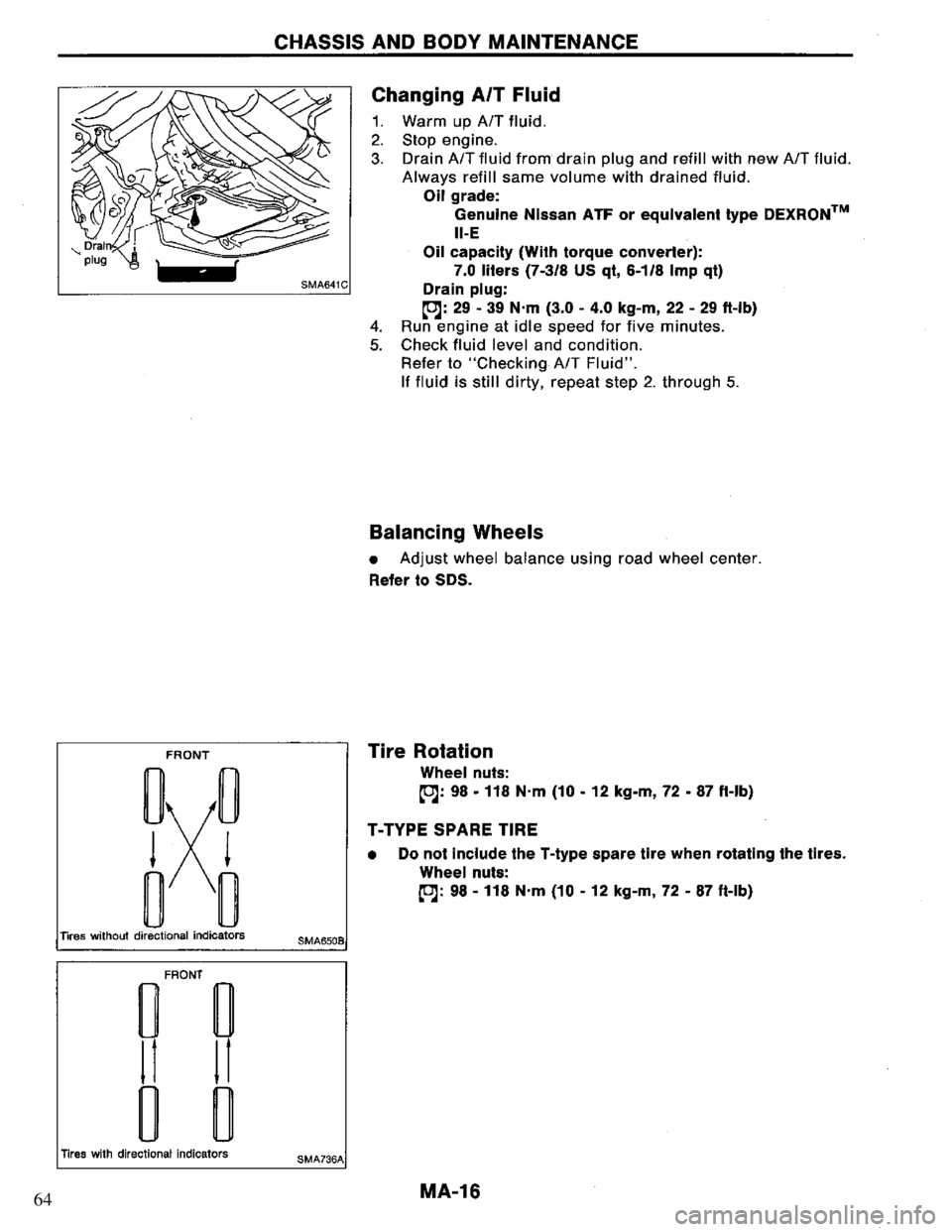 NISSAN PRIMERA 1995  Service Repair Manual 64 