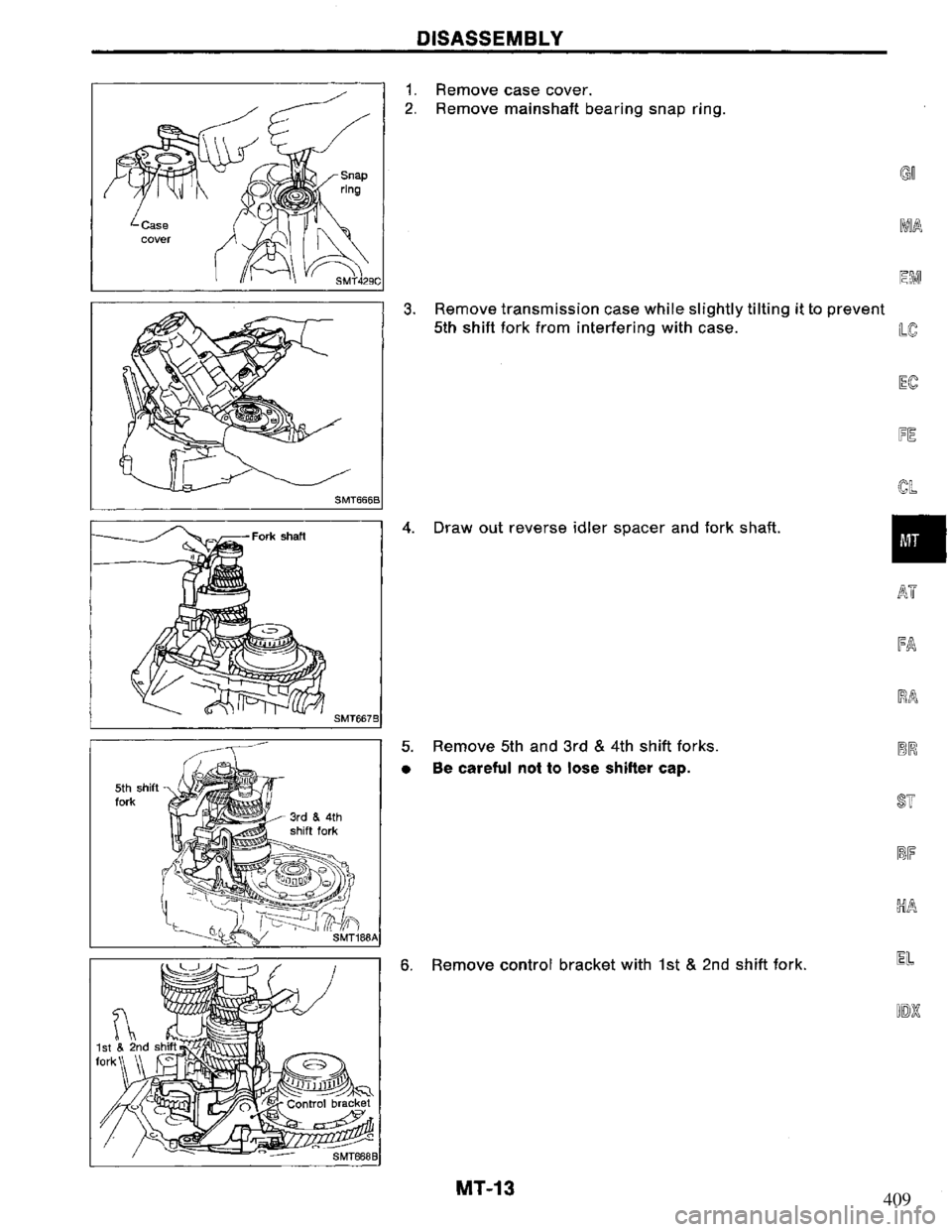 NISSAN PRIMERA 1995  Service Repair Manual 409 