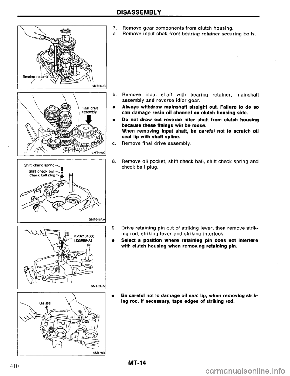 NISSAN PRIMERA 1995  Service Repair Manual 410 